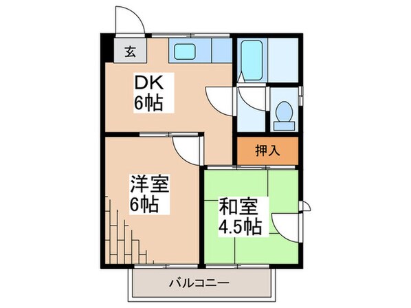 クロノス上溝の物件間取画像